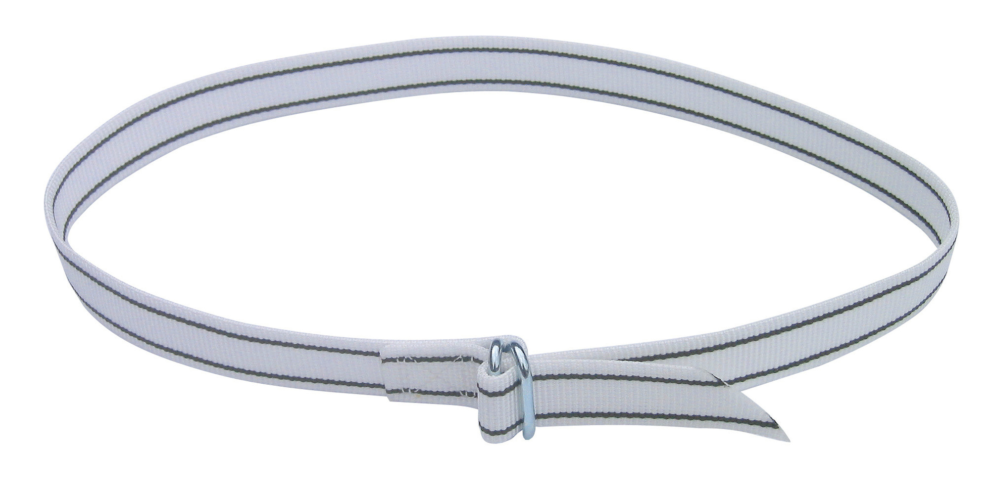 Halsmarkierungsband gewebt, 40mm, 130cm lang weiß/schwarz