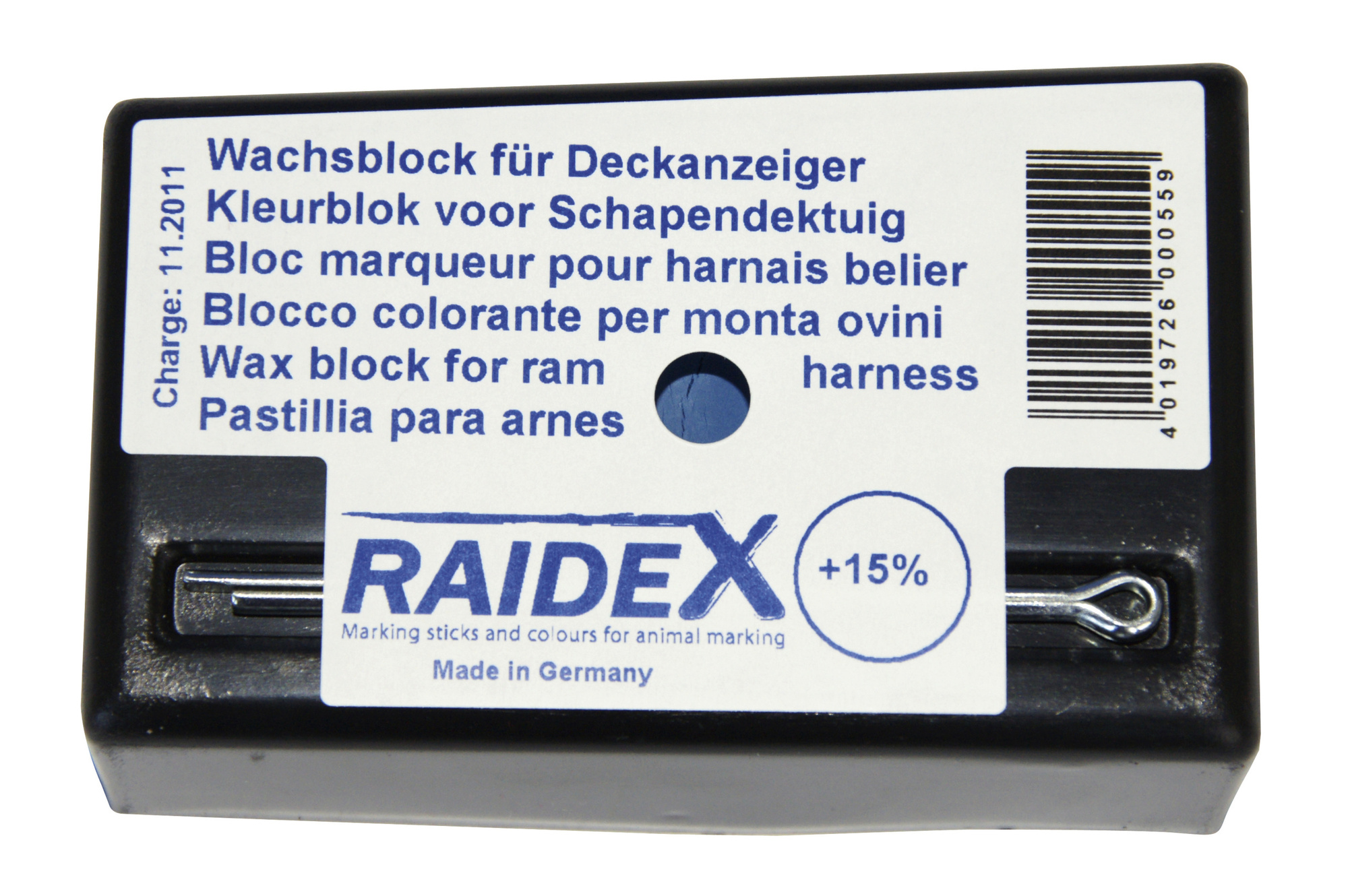 Bocksprung Farbblock Raidex Wachsblock - blau