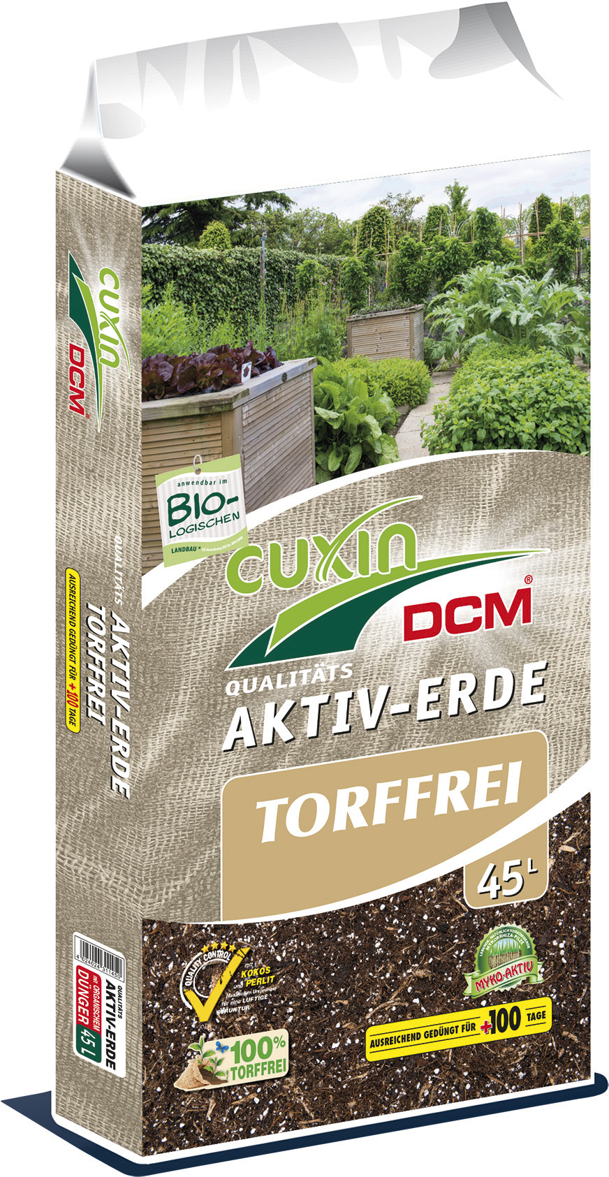 45L Gemüse & Obstanbau Aktiv Erde, DCM - Torffrei